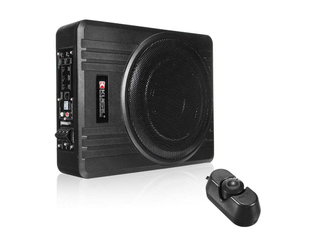 LUFEI Car Subwoofer, 10 Inch 600W Power Seat Closed Car Subwoofer, 12v Pure Bass Ultra-Thin Car Car Audio Modified Speaker Subwoofer