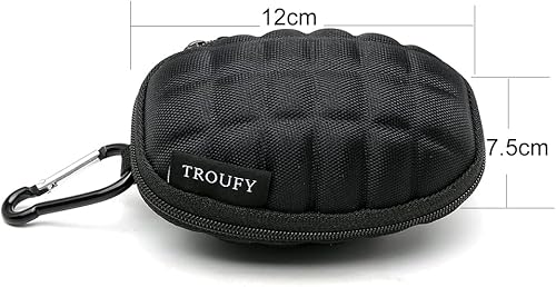 Miniatura 5 de Accesorios de billar Bolsa de almacenamiento de billar Funda de tiza Bolsa Monedero Monedero Forma de Granada Clip en Fijación Portátil Billar