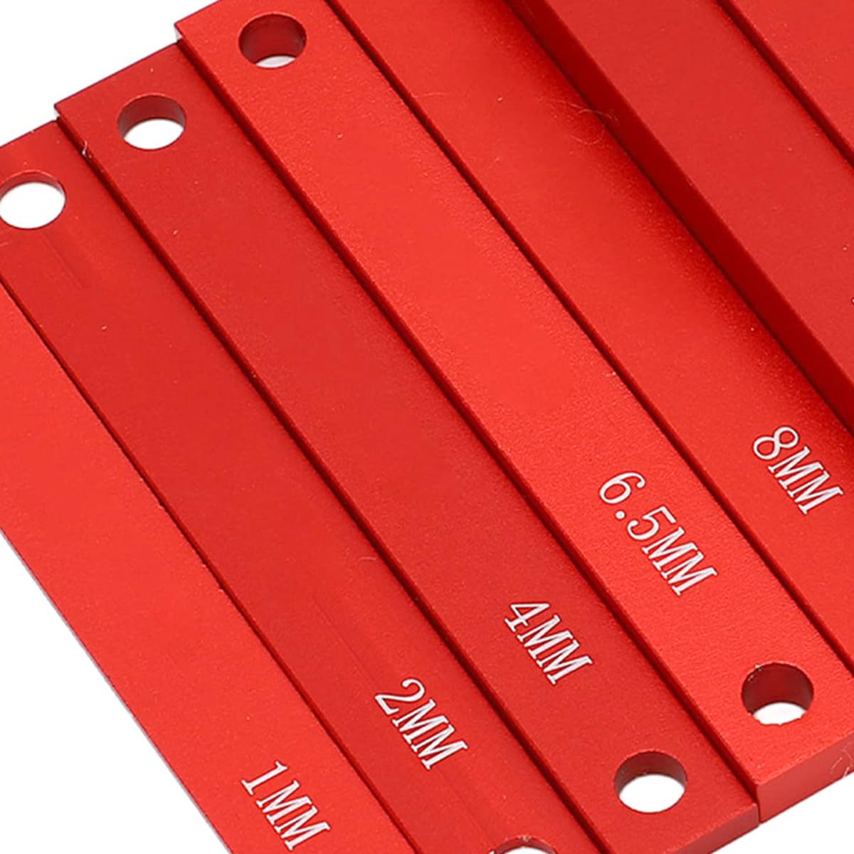 Lot de 9 Blocs de jauge de Hauteur pour Le Travail du Bois, Ensemble de Cales de Mesure pour scie à Table en Alliage d'aluminium, Blocs de Mesure pour Une Hauteur d'outil Rapide et précise