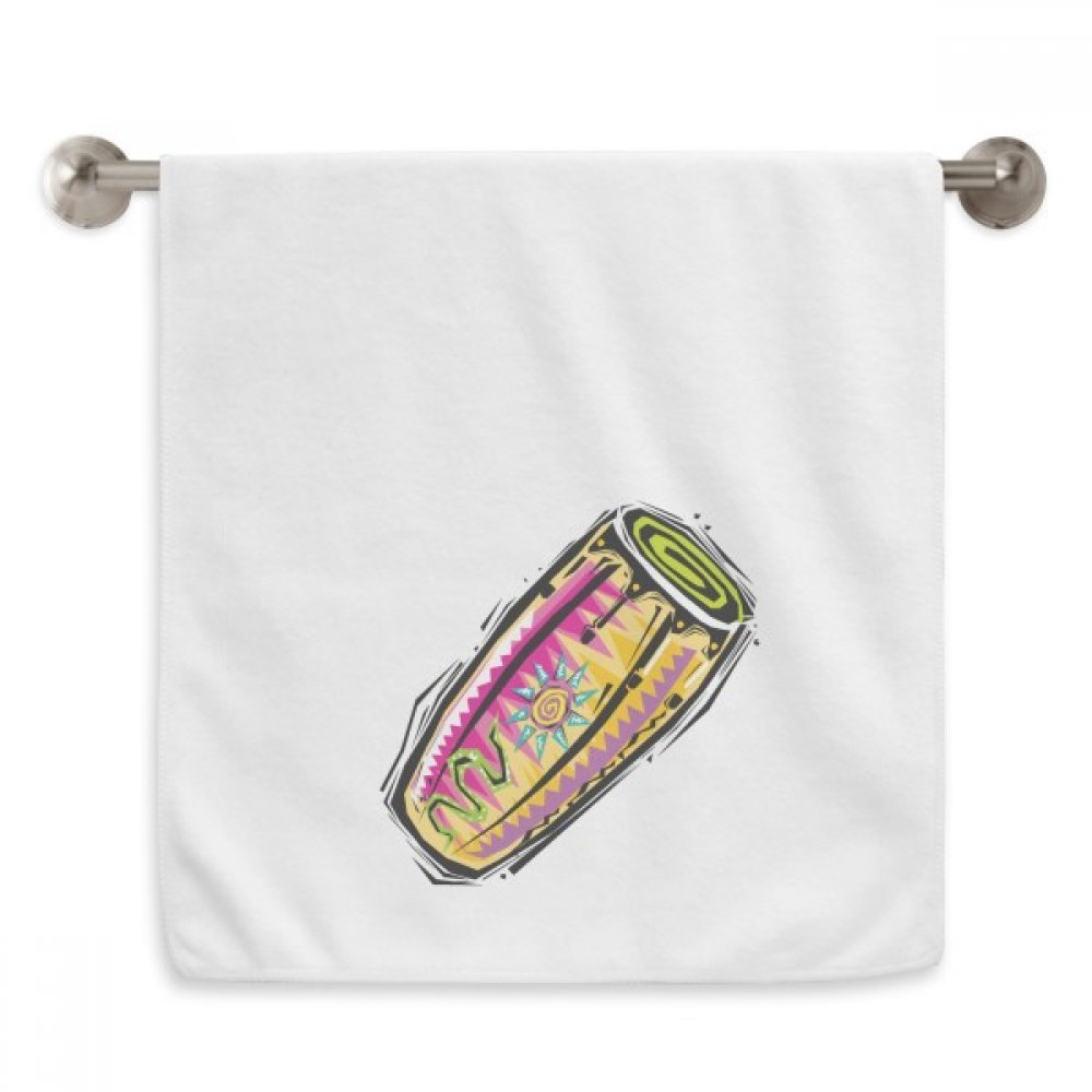 Serviette Mexique coloré 13x29 pouces débarbouillette blanche en coton doux