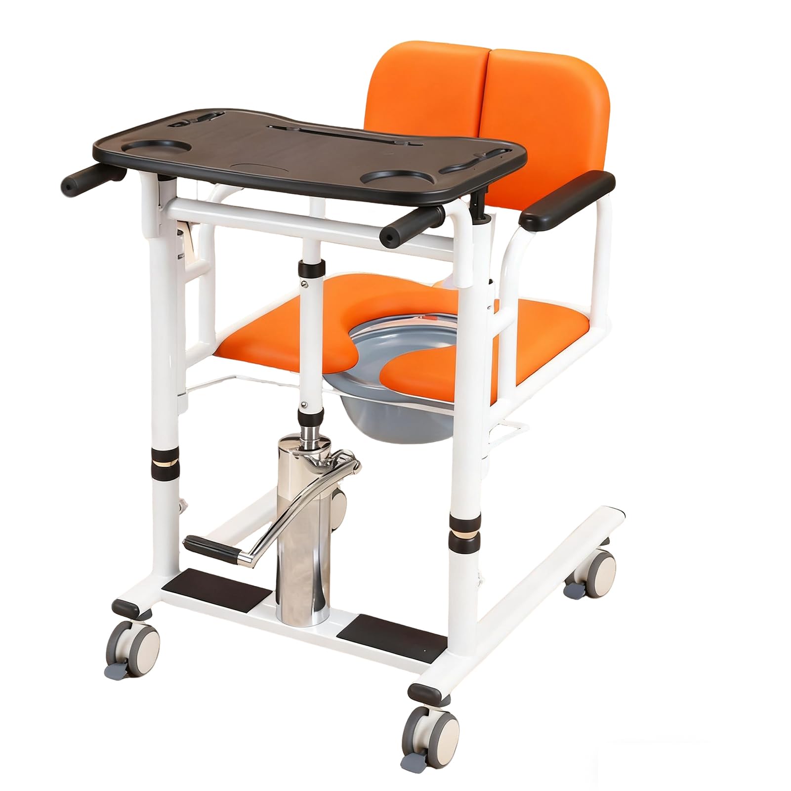 Fauteuil élévateur hydraulique avec siège divisé 180 et pot de chevet