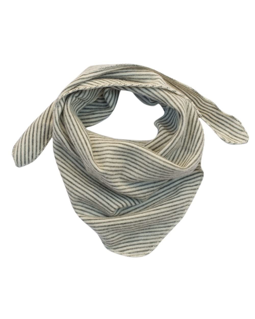 Lilano Natur Light Grey/Natural. Lilano, Baby Ringel Triangular Scarf 70% Wool (Kbt), 30% Silk, 210 G/M², One Size