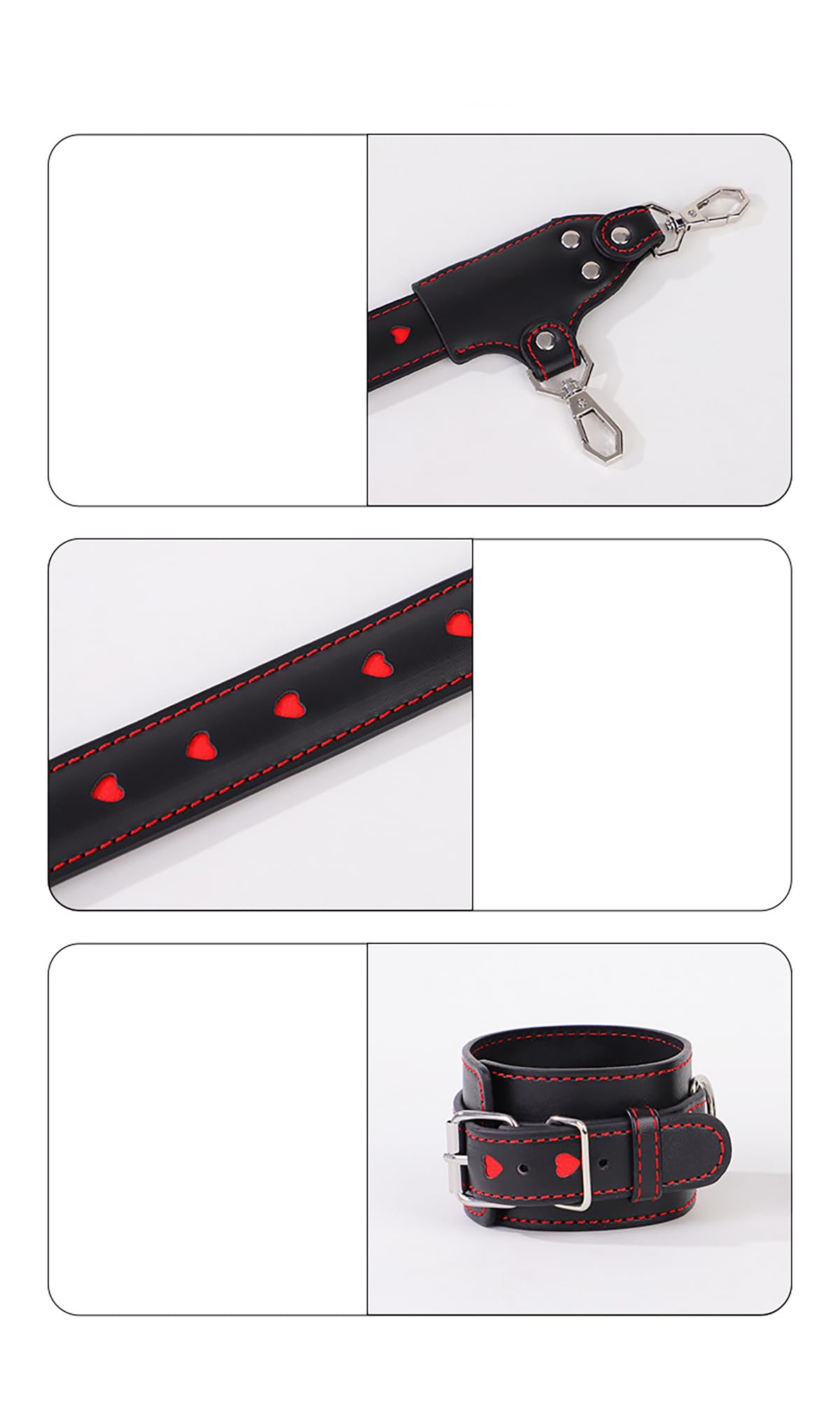 Kit de Bondage BDSM avec Barre d’Écartement – Menottes et Entraves Réglables pour Couples, Ensemble Polyvalent pour Jeux de Rôle, Proximité Créative et Moments Partagés