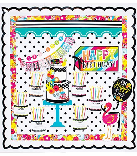 Schoolgirl Style - Simply Stylish Tropical | Pineapple Birthday Bulletin Board Set, 21 Pieces #TOP5