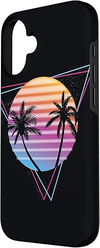 Miniatura 2 de Palm Sunset 80s Vibe Retrowave Synthwave Aesthetics - Carcasa para iPhone 16