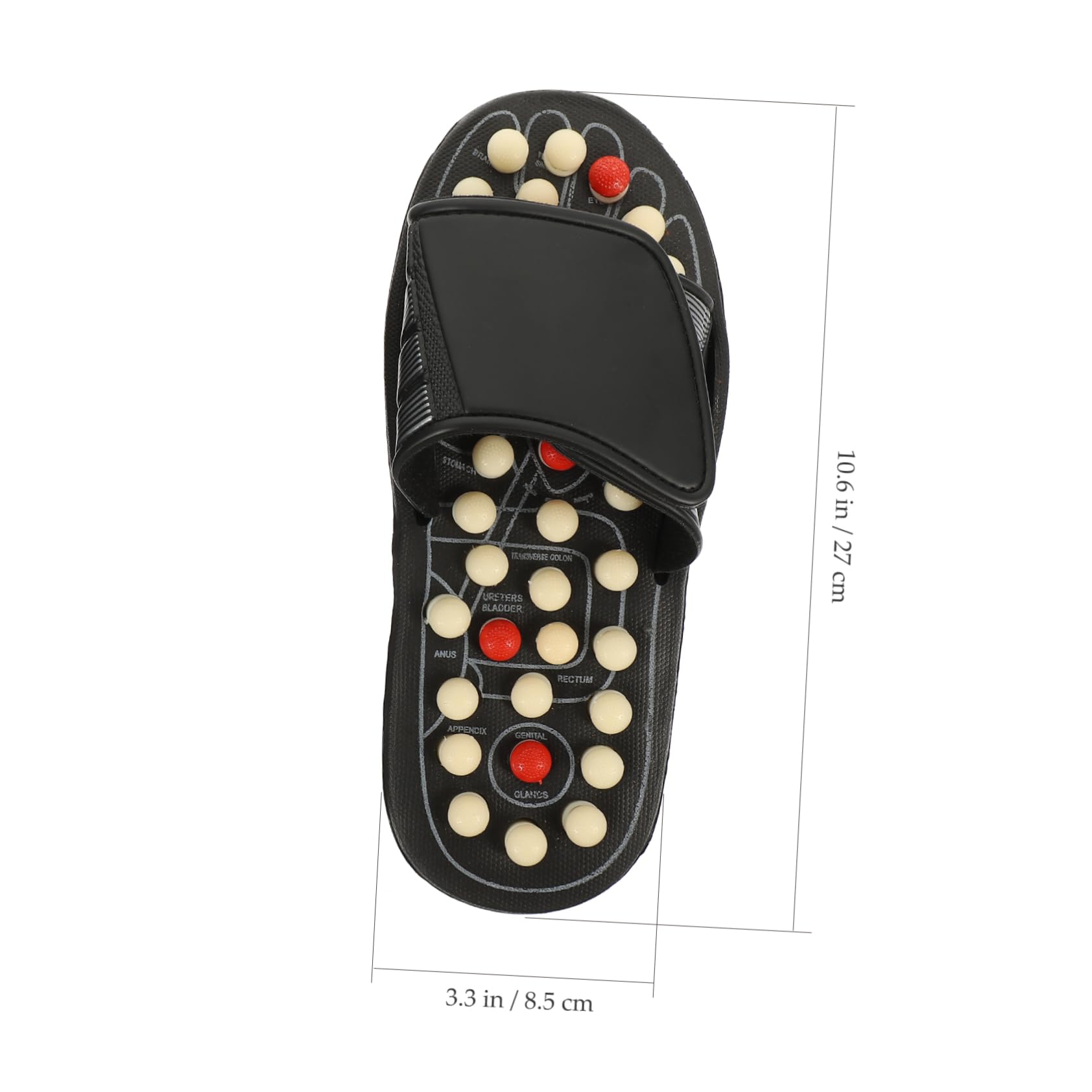 Akupunktur Massage Slipper zur Fußpflege Pu und Eva Material Entspannung für Fußsohle Fördert Blutzirkulation Unisex Massage Sandalen für Fußmassage