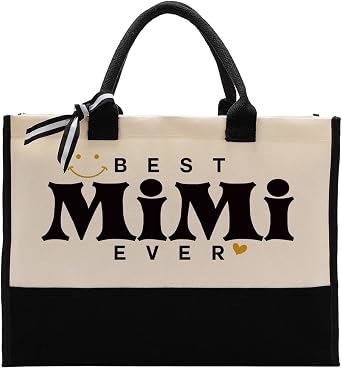 EDCTO Canvas Bag Gift, Cotton Canvas Tote Bag, Inspirational Gift, Tote Bags for Women, Womens Weekend Bag