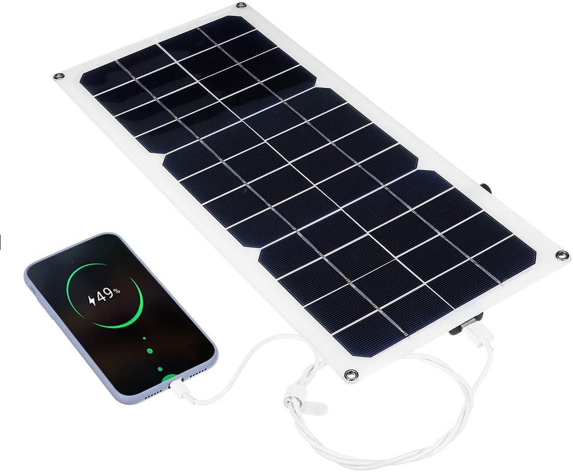 30W Solar Panel 12V Monocrystalline USB Power Portable Outdoor Solar Cell Car Ship Camping Hiking Travel Charger