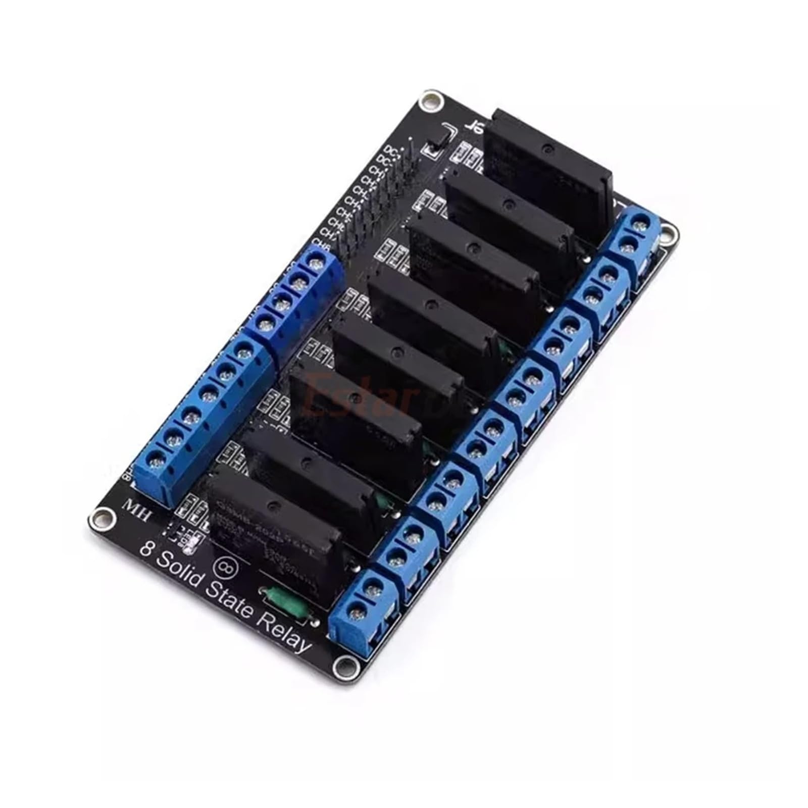 5V 1 2 4 8 SSR G3MB-202P moduł przekaźnika półprzewodnikowego 240 V 2 A wyjście z rezystancyjnym bezpiecznikiem zestaw DIY (8 kanałów)