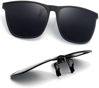 Polarised Clip On Sunglasses Over Prescription Glasses for Men Women
