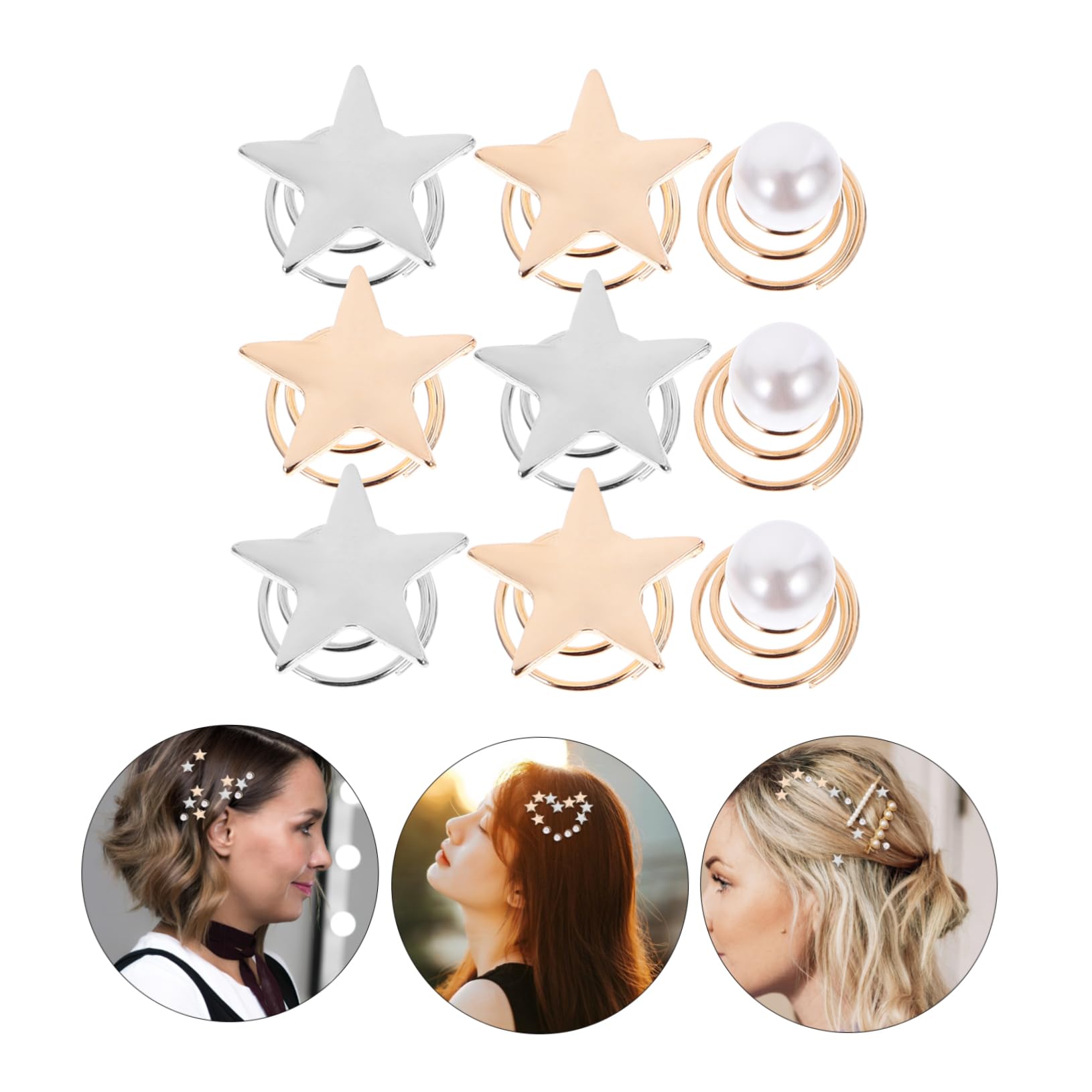Ipetboom 144pezzi Fermagli Per Spirale Con Perle Accessori Moda Per Donne e Ragazze Per Matrimonio e Occasioni Speciali