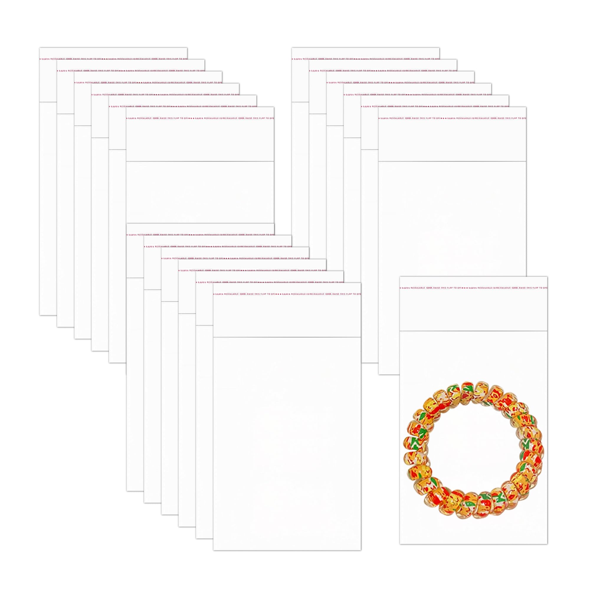 Sacchetti di Cellophane Piccoli 5 x 8cm 200pezzi Multiuso Buste Trasparenti Autoadesivi di Plastica 50µm Richiudibili Regalo di Violoncello di Polietilene per Orecchini Biscotti Gioielli Caramelle