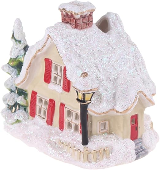 Blue Sky Clayworks 15138 Snowy Candle House, 6.75-inch Length