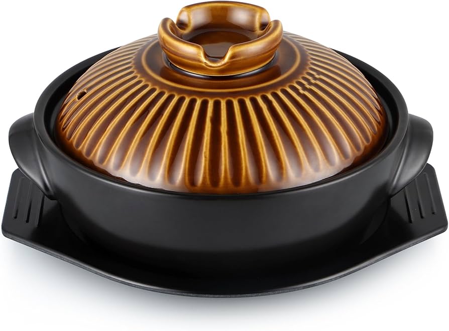 Amazon.com: Sanbege Large Korean Ceramic Bowl with Lid and Trivet