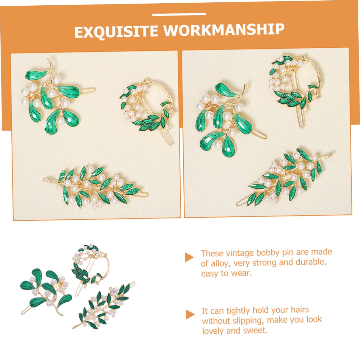 DOITOOL 12piezas De Perlas Para Mujeres y De Horquillas Elegantes Accesorios Cabello Para Bodas y