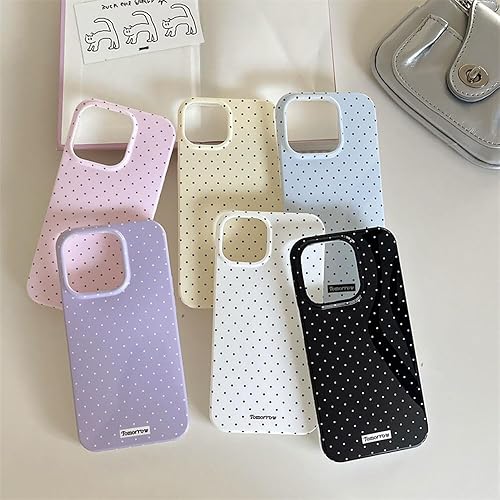 Miniatura 7 de Funda compatible con iPhone XR con bonito diseño estético de lunares a la moda, fundas simples para TPU suave, funda de protección delgada, color