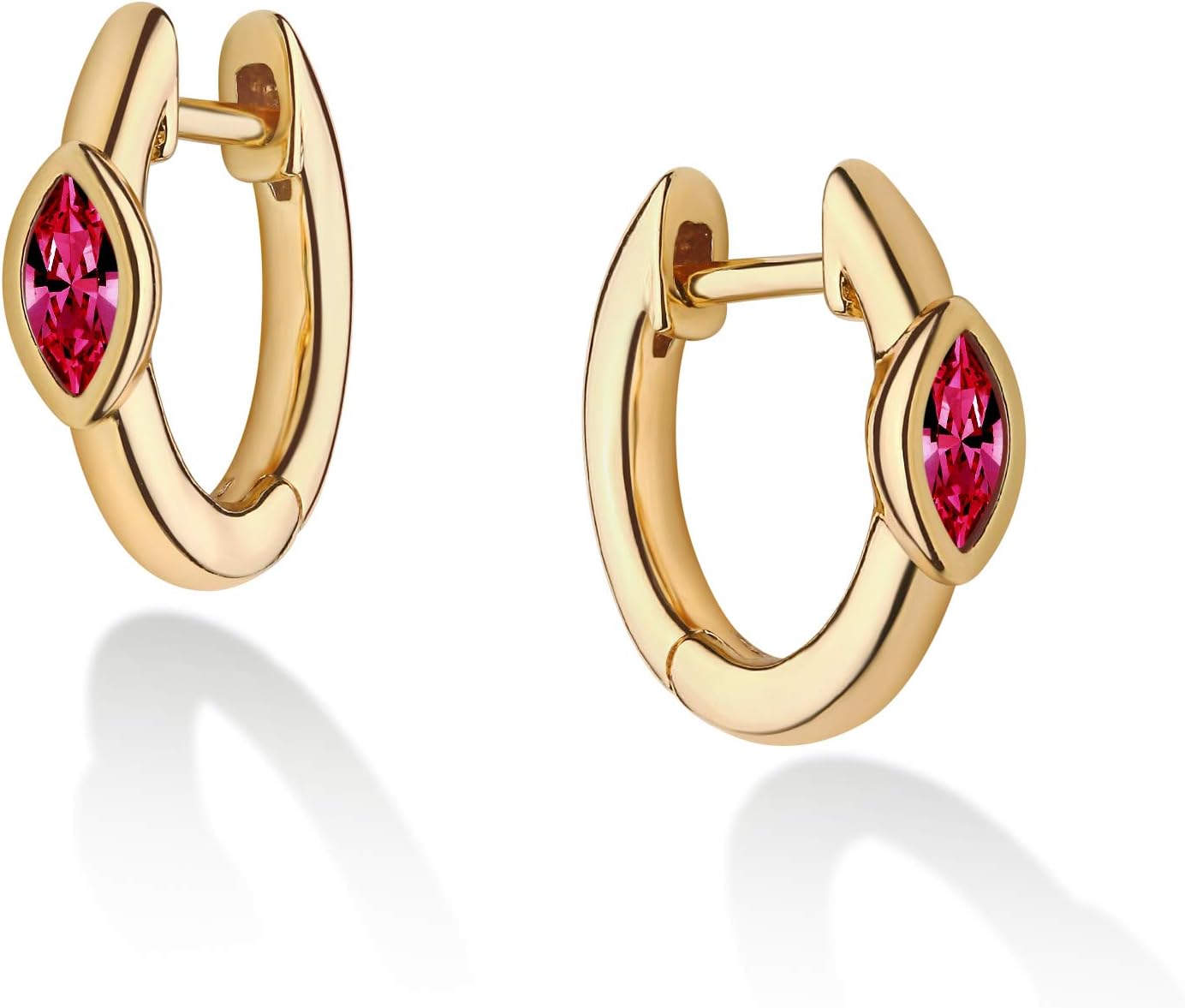 VACRONA Huggie Earrings for Women 18k Gold Plated Turquoise Huggie Hoop Earrings Cute Earrings Gifts for Her