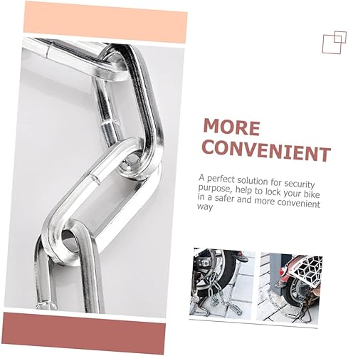 Miniatura 7 de Happyyami Sturdy Bike Chain Security Cable Anti-Theft Cycling Chain for Motorcycles Bicycles and Electric Scooters