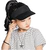 Kids Visor Sun Hat Adjustable Athletic Sports Hat 6 to 12 Years Old