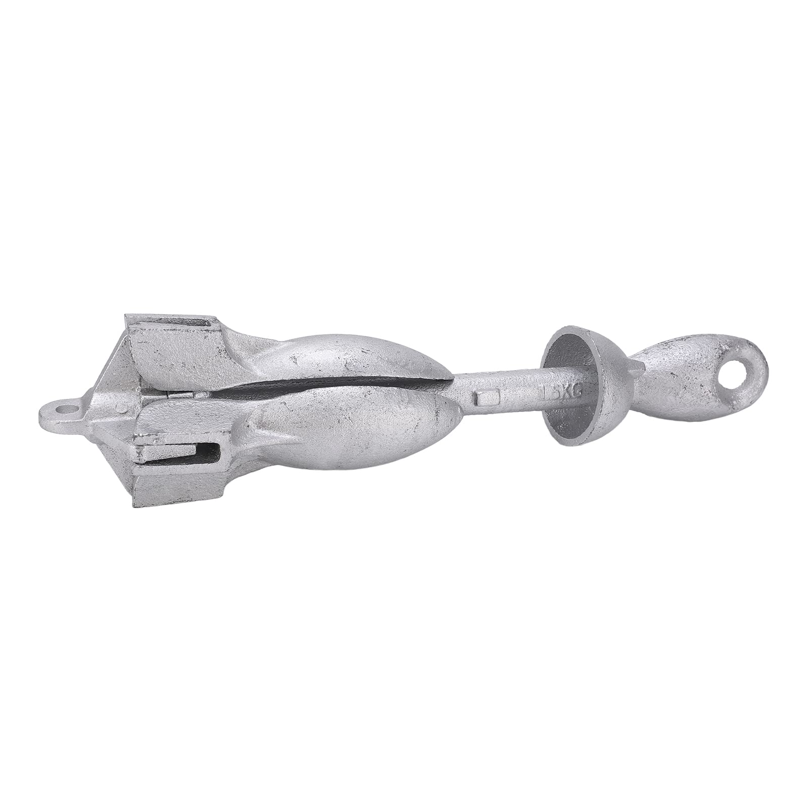 Ancora Grappino Pieghevole, Ancora Pieghevole Zincata con Artigli a 4 Ganci, Ancora Ombrello Bloabile da 52,7 Once per Piole Barche, Kayak, Yacht