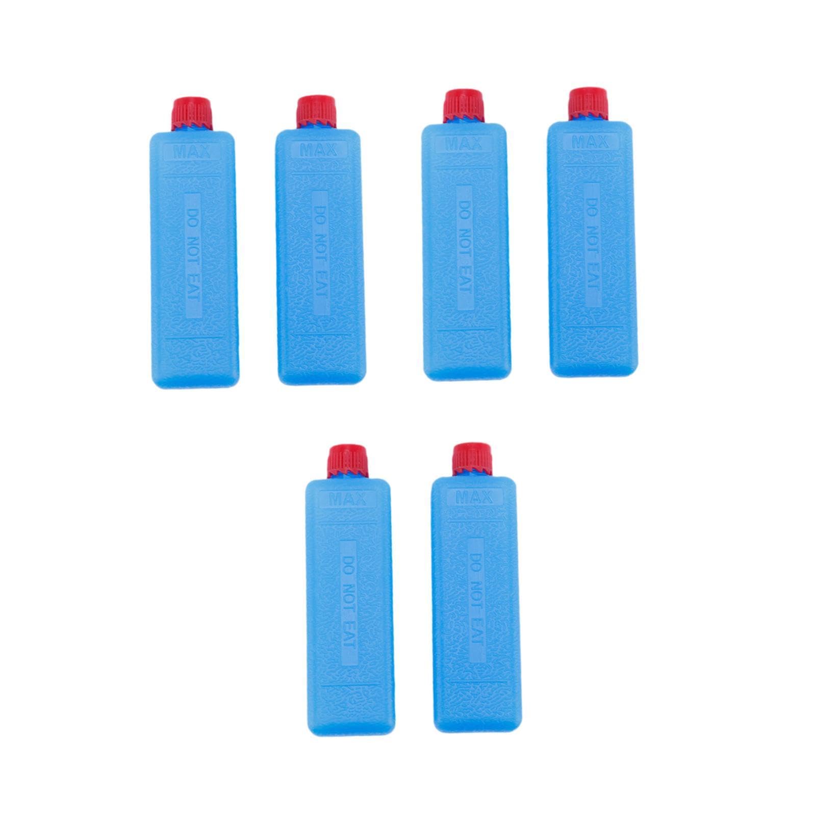 Yiju 6 Pieces Ice Cooler Blocks Ice Pack Lightweight for Cool Bag Refreezable Blue Reusable for Outdoors Beach Fishing Picnics BBQ