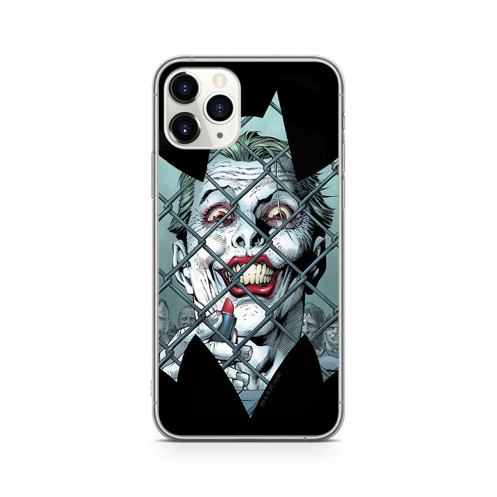 Ert Group custodia per cellulare per Iphone 13 PRO MAX originale e con licenza ufficiale DC, modello Joker 010 adattato in modo ottimale alla forma dello smartphone, custodia in TPU
