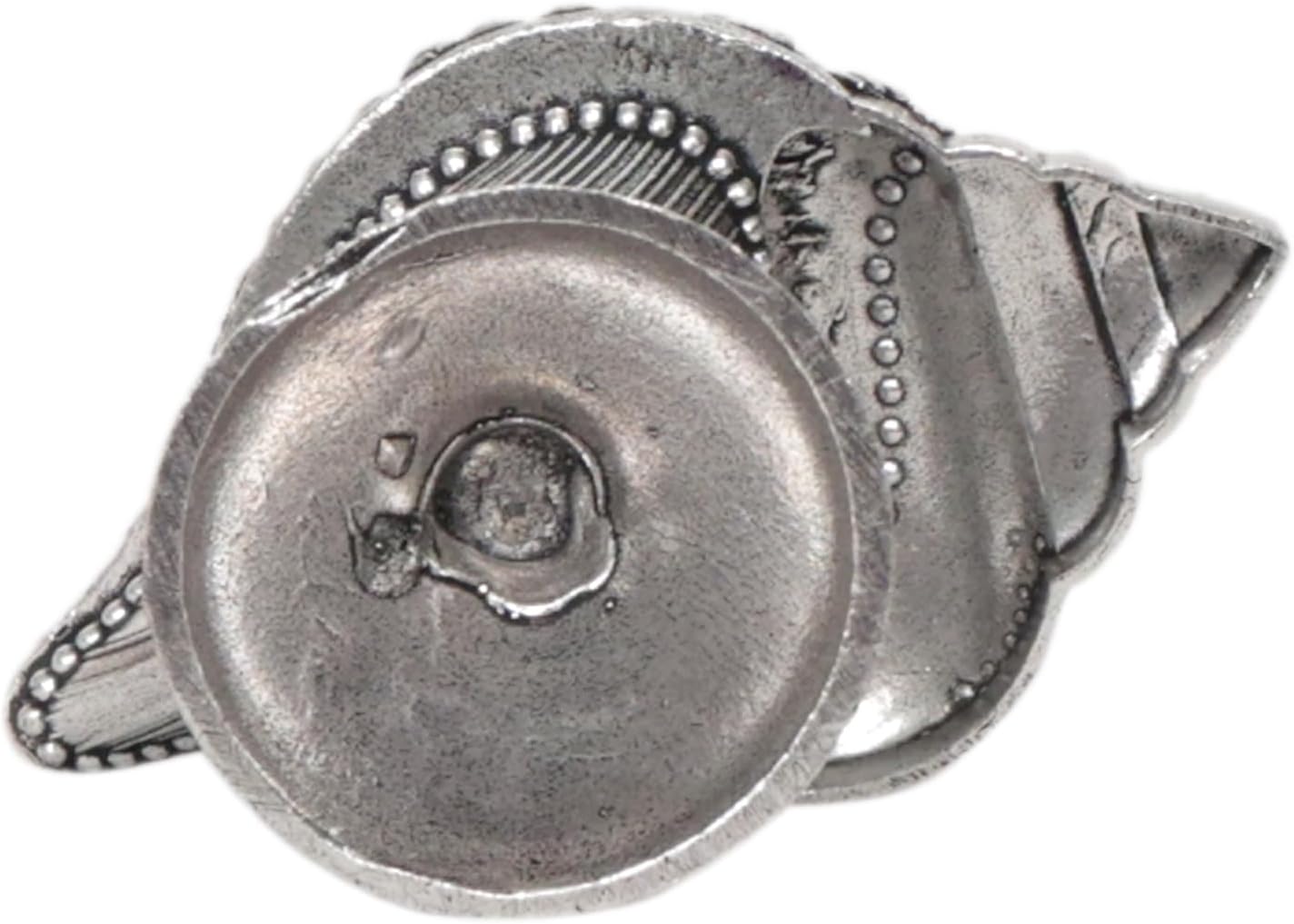 Silver Shankh Diya 3 Inch Traditional Oil Lamp for Home Temple Mandir Puja Room Festival Decoration Spiritual Gift 1 Piece