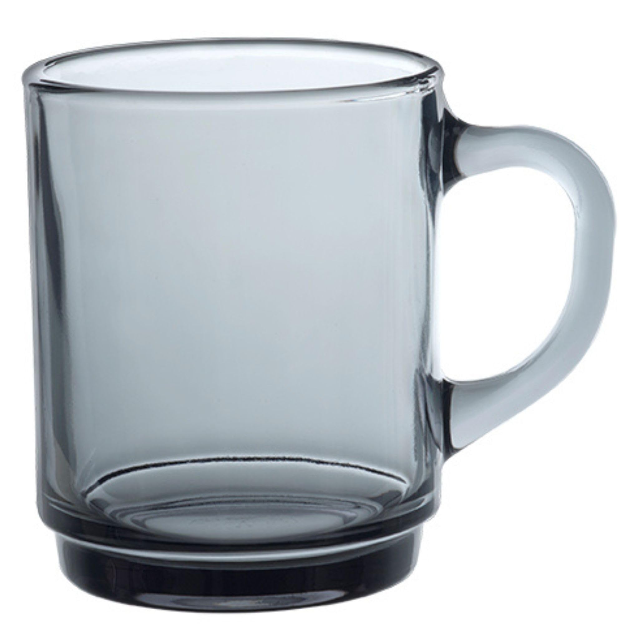 Duralex Set di 6 tazze impilabili in vetro temperato da 26 cl, resistenti tazze da cucina per caffè, tè, colazione, uso quotidiano, Set di tazze in vetro della collezione Versailles