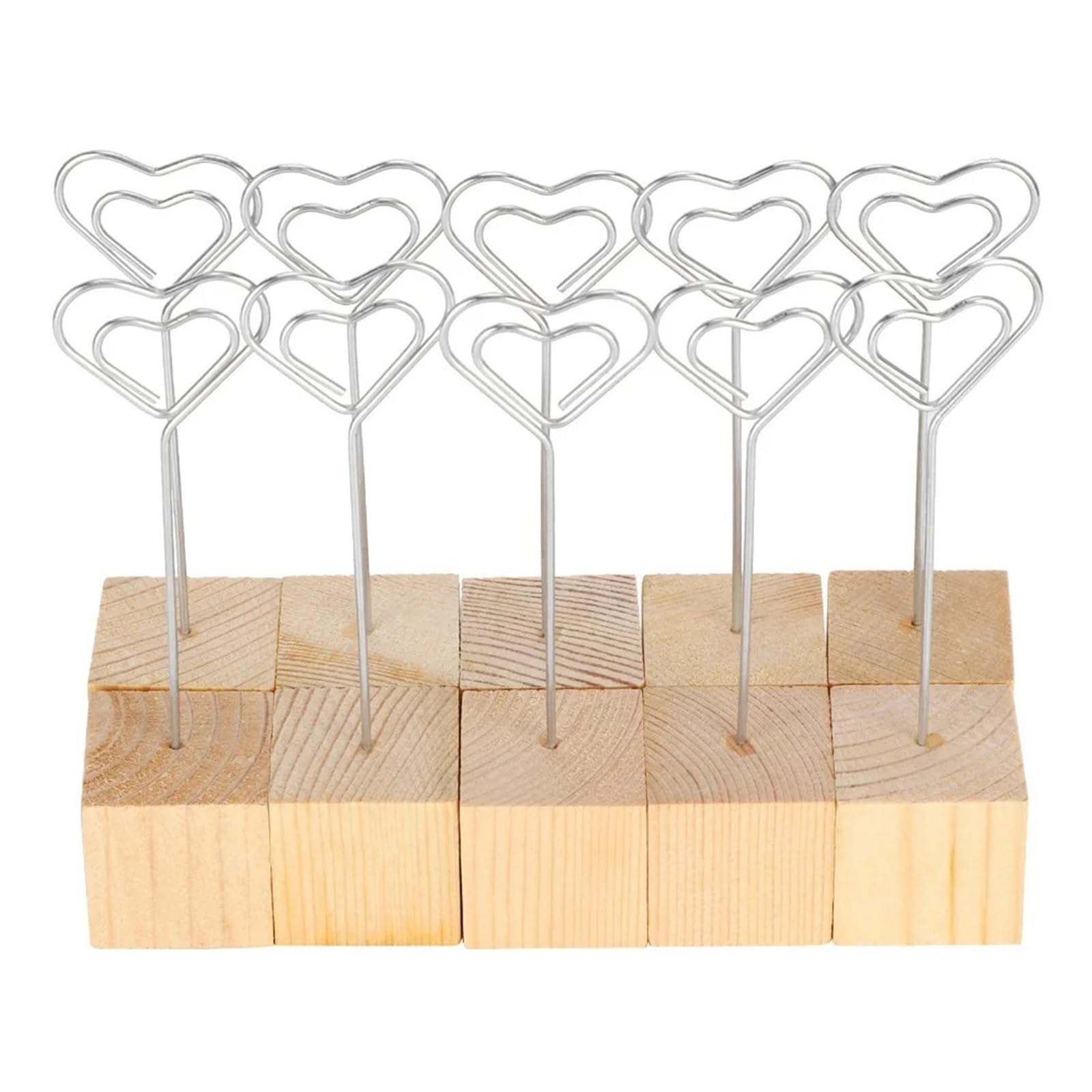 Portafoto con Base in Legno massello da 20 Pezzi per Casa