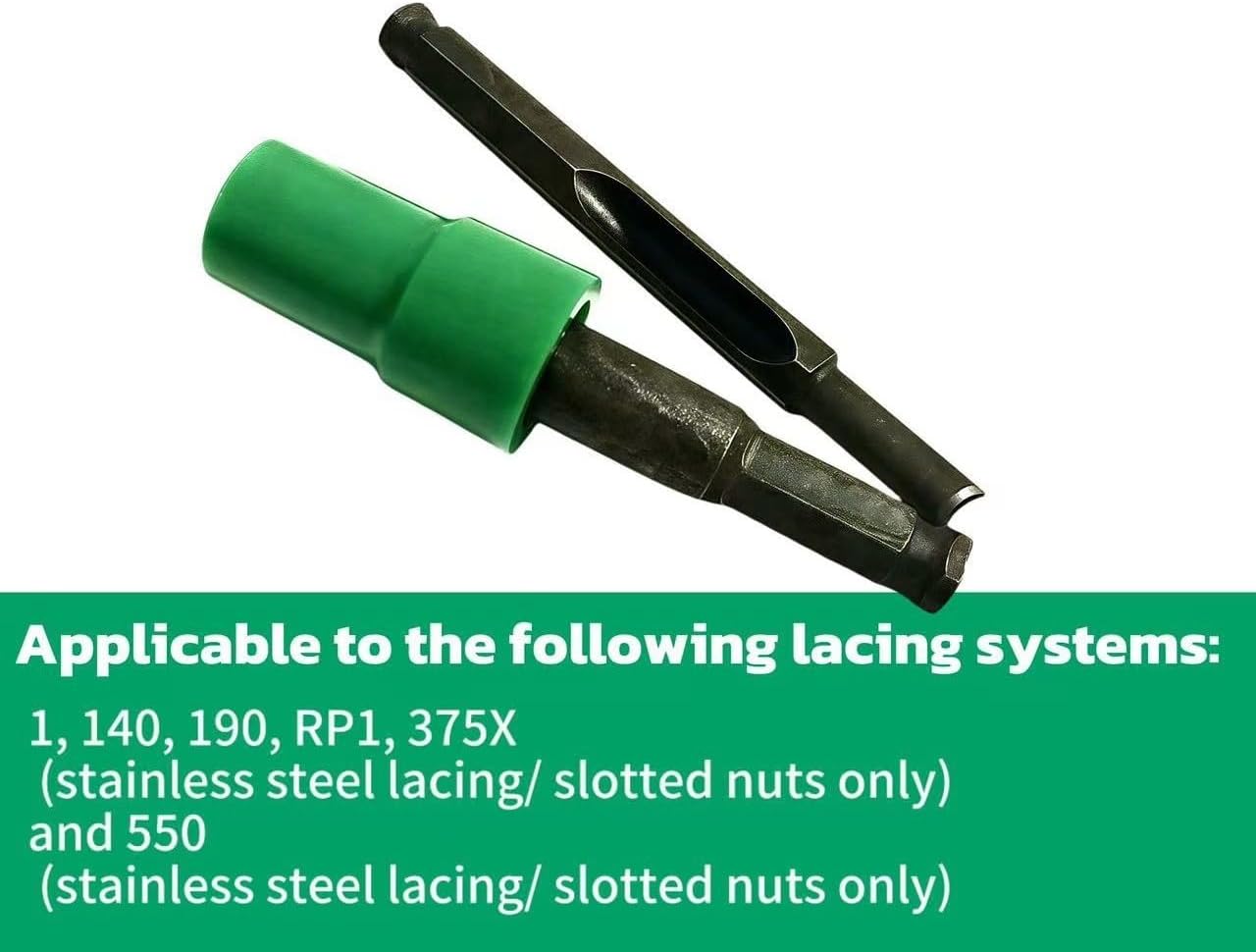 HW1 + HP1 Lacing Tools for Flexco Fasterners 1, 140, 190, RP1; Value Power Punch & Power Wrench Set #30463#30447