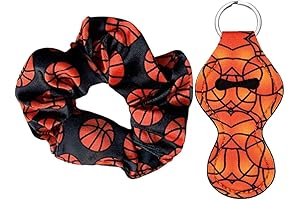 Girls Basketball Hair Scrunchies & Chapstick Holders