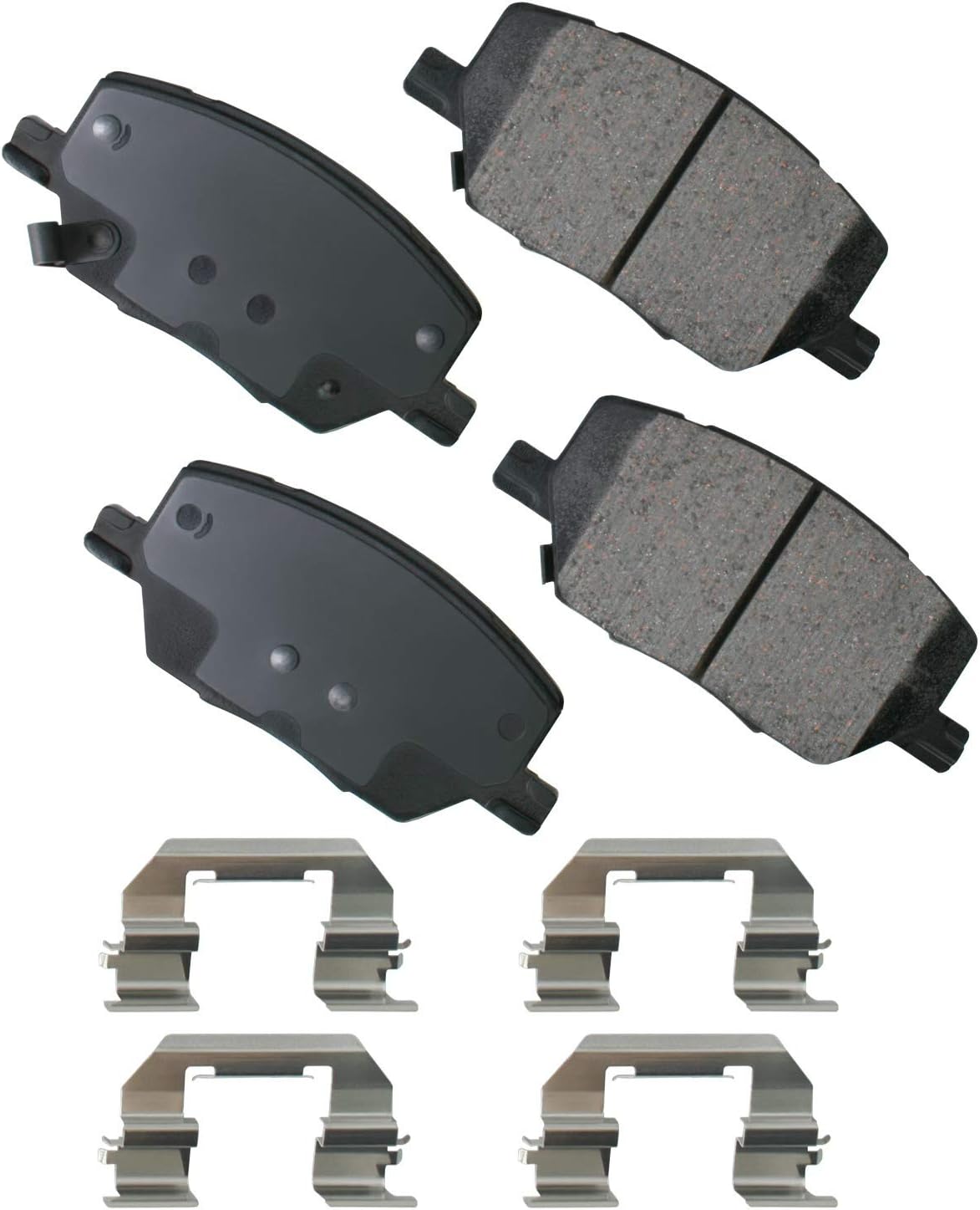 Akebono Brakes - Brake Pad Set - Superior initial effectiveness with no required break-in period, 1 Year limit warranty (ACT1811)