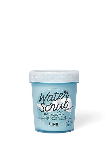 Victoria's Secret Exfoliante corporal refrescante de agua rosa con sal marina y ácido hialurónico