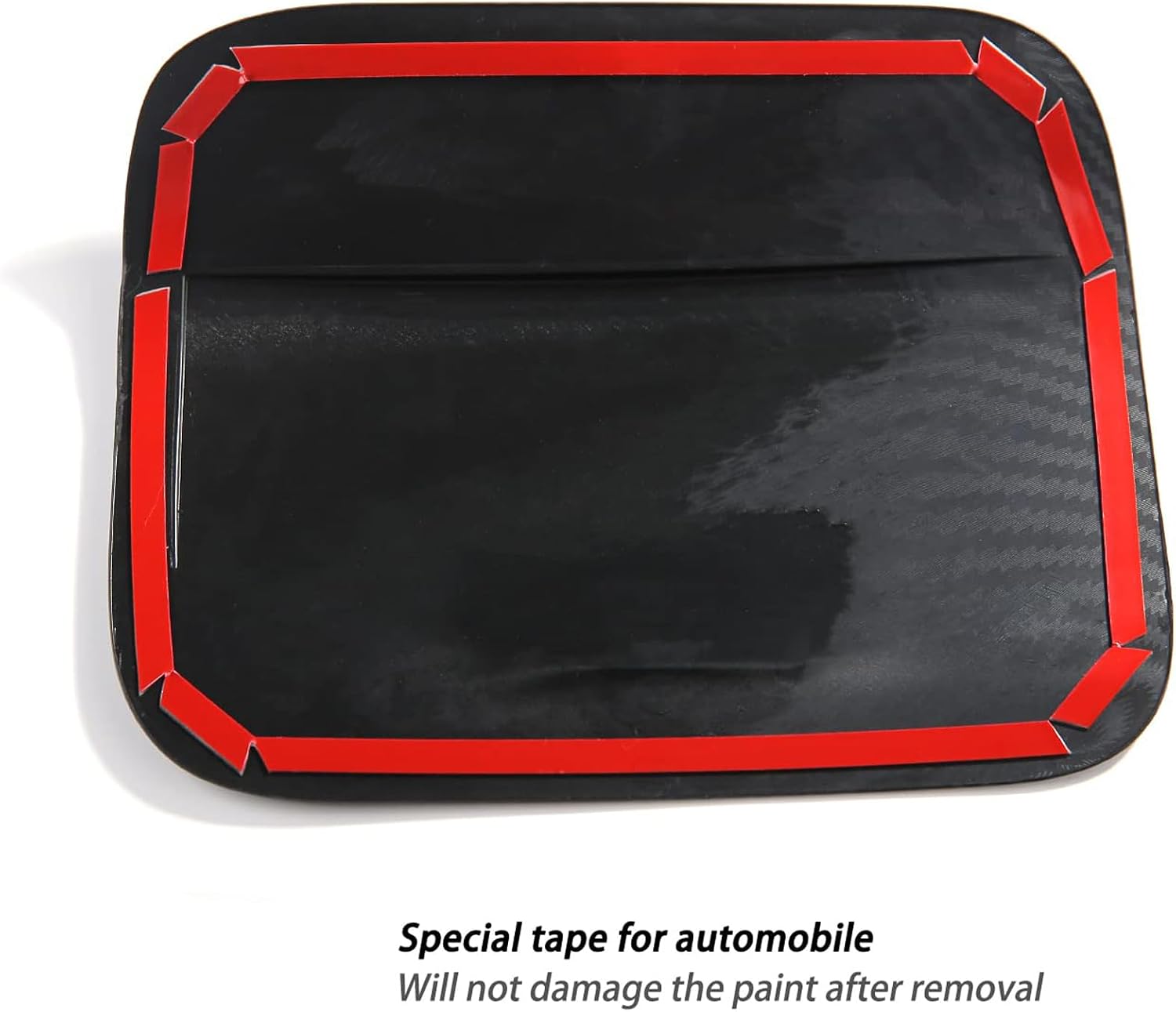 Carbon Fiber Gas Tank Door Cover Decoration, Gas Cap Fuel Filler Door Cap Trim Cover, Compatible with Toyota Camry 2018-2021