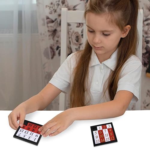 Miniatura 6 de Gamie Rompecabezas de diapositivas para niños: juego de 24 rompecabezas de mano de tamaño de bolsillo, rompecabezas educativos de diapositivas de