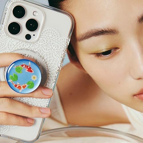 Miniatura 7 de PopSockets Agarre de teléfono para MagSafe con soporte, soporte magnético, parte superior intercambiable, sujeción segura para fundas MagSafe de