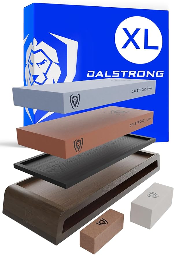 Dalstrong Whetstone Set #1000/#6000 — XL Corundum Sharpening Stones —