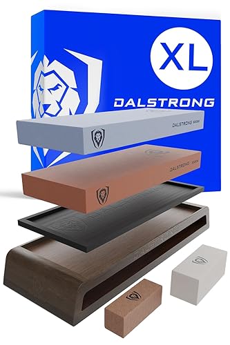 DALSTRONG Premium Whetstone Kit - #1000/#6000 Knife Sharpening Kit -