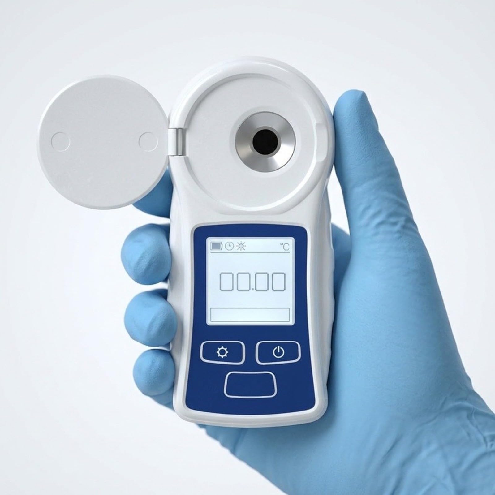 Digital for Brix Refraktometer 0-32% for Fruit Sugar, USB Rechargeable