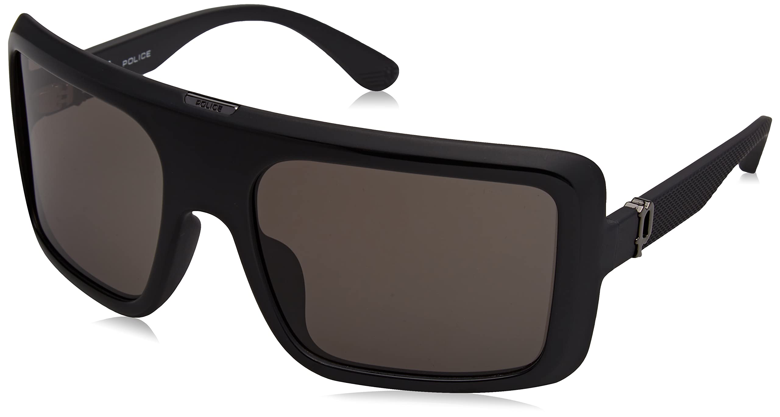 Police SPLF62-6107V4 Square/Rectangle Sunglasses - Grey - One Size - Male