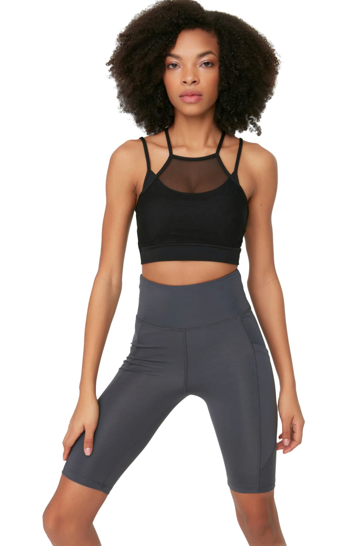 Trendyol Women Sportswear High Waist Skinny fit Biker jackets Sport Leggings