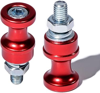 2X Red Aluminum Rugged Winch Hook Holder Stand Steel Bolt 10mm Self-Centers Fit 3/8 1/2 Clevis Slip Half-Linked Winch Hook with 10" Mount Hawse Fairlead