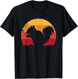 Funny Black Squirrel Sunset Vintage Safari For Men Women Kid T-Shirt