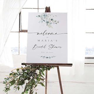 Eucalyptus Greenery Personalized Bridal Shower Sign Template, Elegant Greenery Bridal Shower Welcome Sign, Greenery Printable, Welcome Sign Bridal, Bridal Shower Decor Wedding, Bridal Shower Party,
