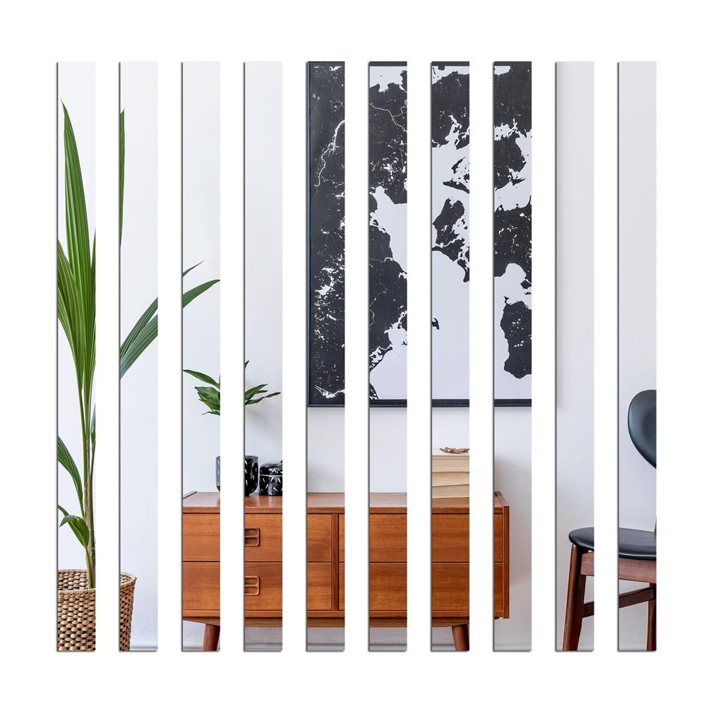 Bandes décoratives autocollantes miroir argenté pour rénover un cadre abîmé ou un panneau mural