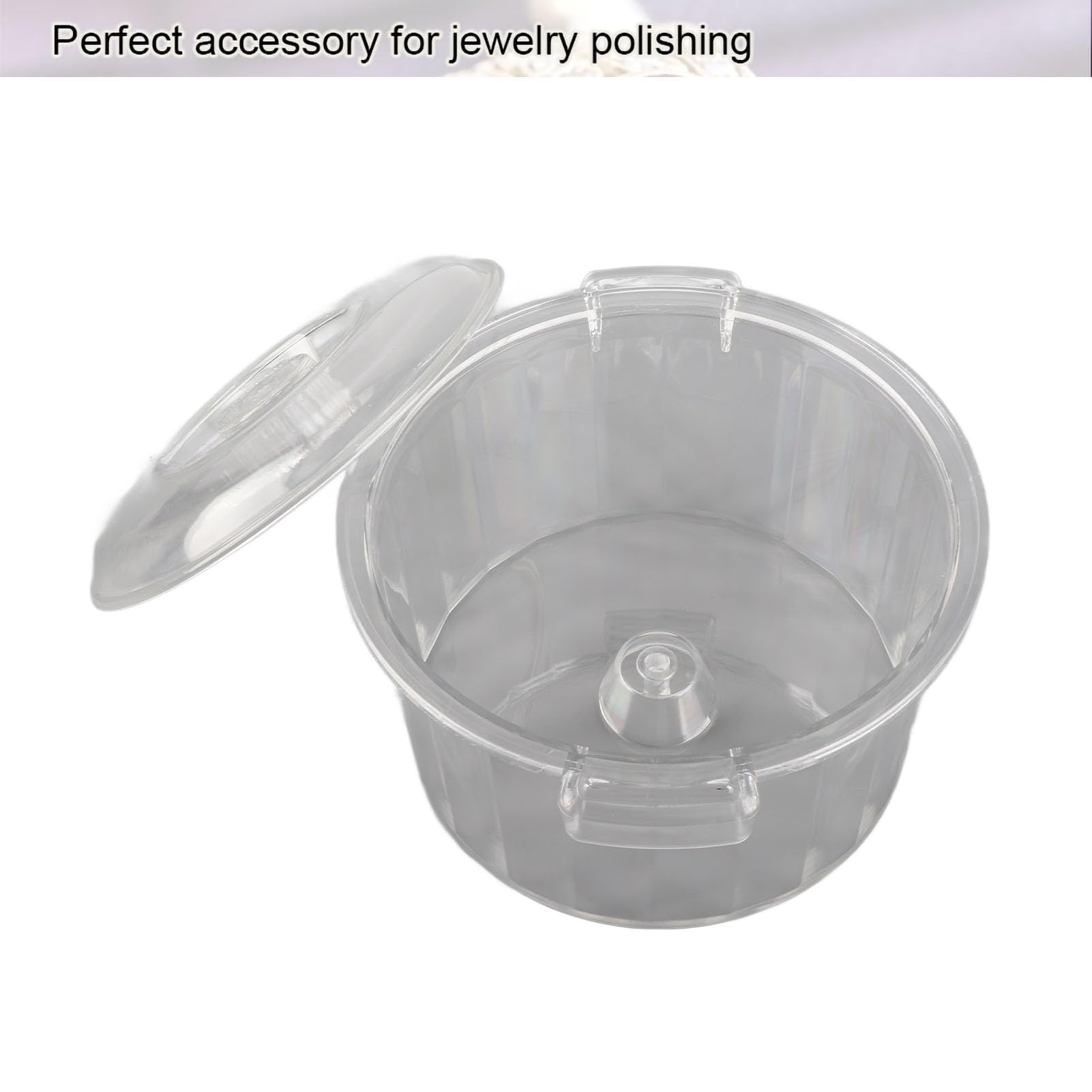 Barril Pulidor Magnético, Pulidora del Vaso de la Joyería Máquina, Tambor de Pulido de Plástico para Pulidora de Tambor Magnético, Accesorio para Herramientas de Joyería