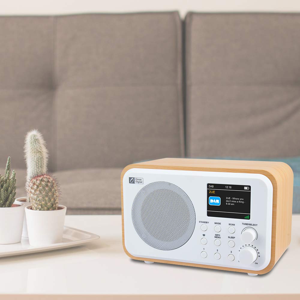 Ocean Digital DK336 Portable DAB+/DAB/FM Radio with Builtin