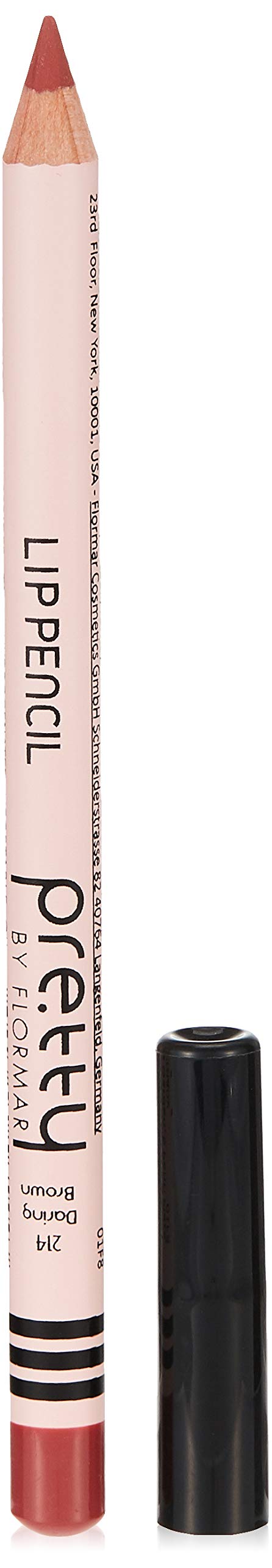 Pretty by Flormar Lip Pencil, Daring Brown 214, 3 ml