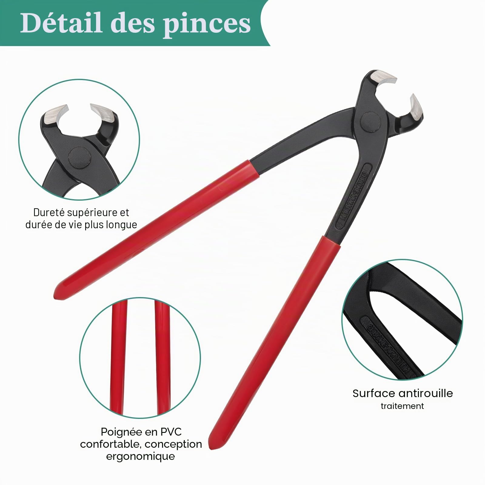 280PCS Colliers de Serrage à Une Oreille 5.3-37.6mm 18 Tailles