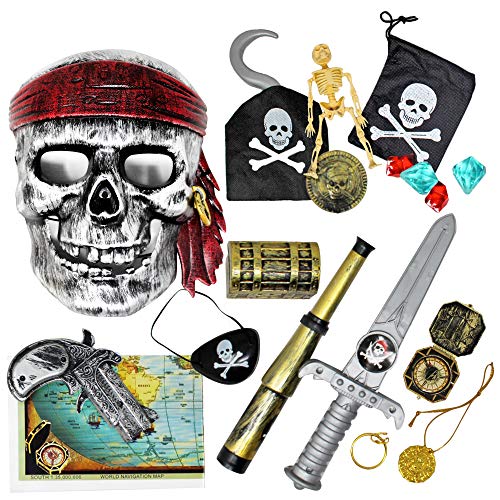 THE TWIDDLERS 15 Juguetes temáticos de Piratas - Accesorios de Disfraz con...